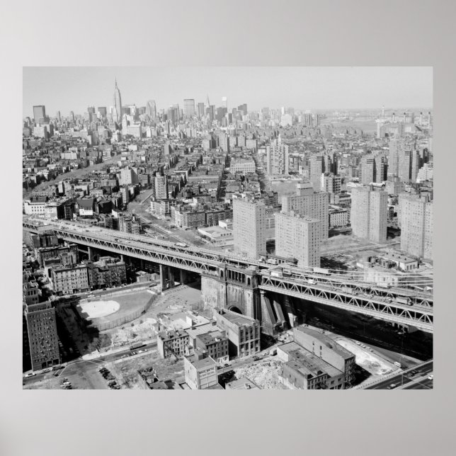 Manhattan Black and White Photograph Poster (Framsidan)