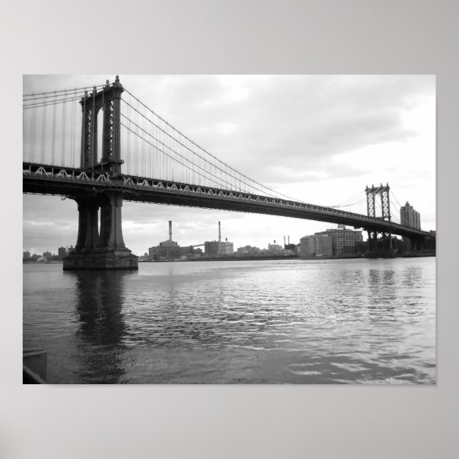 Manhattan Bridge - 15 x 11 poster - No Gräns (Framsidan)