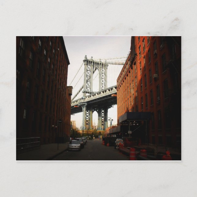 Manhattan Bridge, A Street View Vykort (Framsida)
