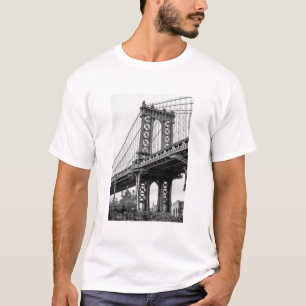 Manhattan Bridge i Black & White T Shirt