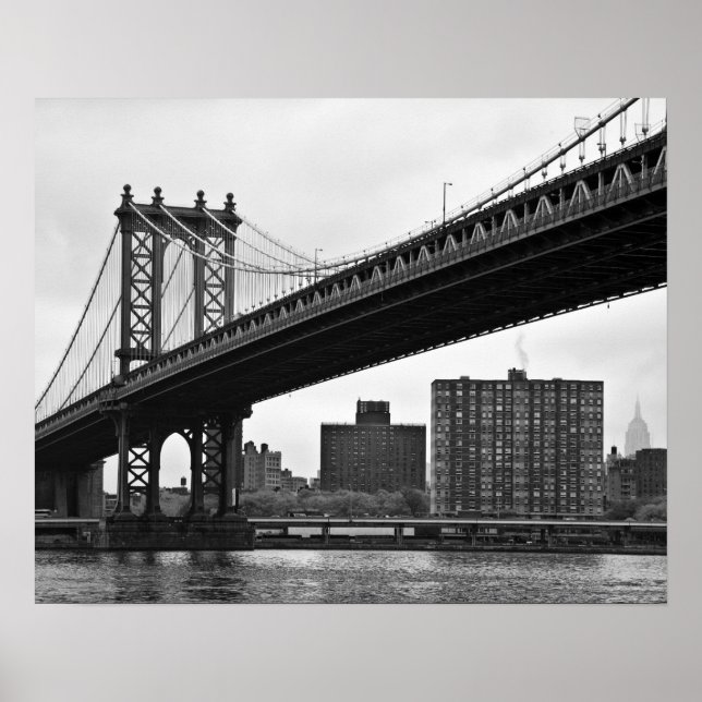 Manhattan Bridge i New York City Poster (Framsidan)
