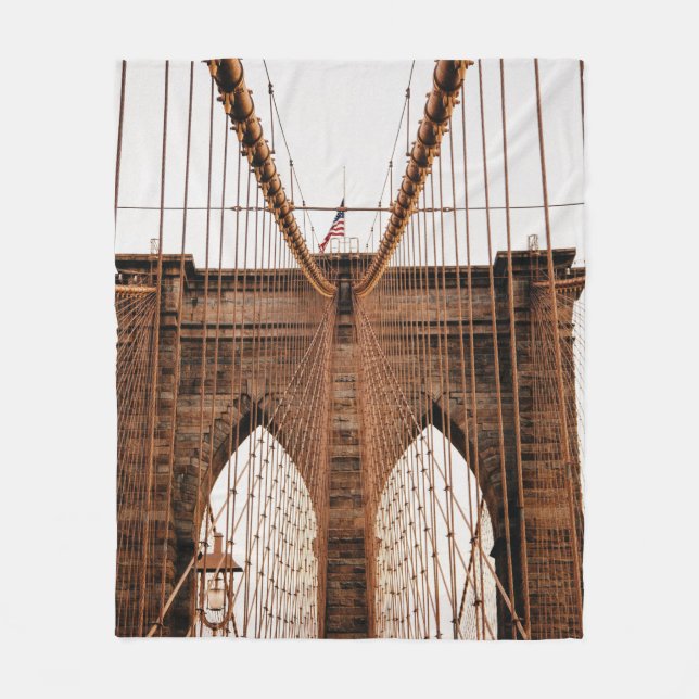 MANHATTAN BRIDGE NEW YORK FLEECEFILT (Framsidan)