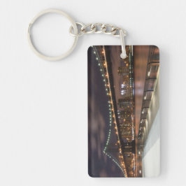 Manhattan Bridge och NYC Skyline