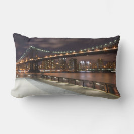 Manhattan Bridge och NYC Skyline Lumbarkudde