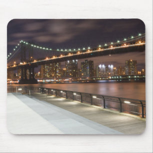 Manhattan Bridge och NYC Skyline Musmatta