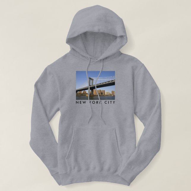 Manhattan Bridge över East River | New York City Hoodie (Design framsida)