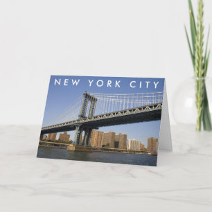 Manhattan Bridge över East River New York City Kort