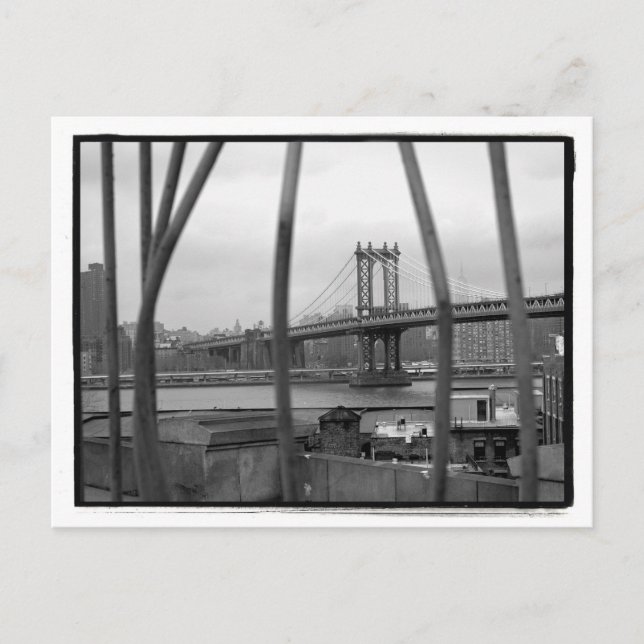 Manhattan Bridge Postcard Vykort (Framsida)
