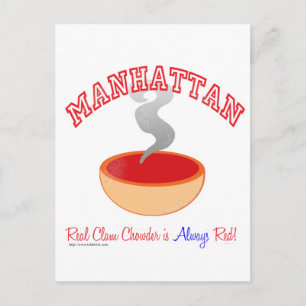 Manhattan Chowder Krig Vykort