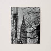 Manhattan Chrysler Bygger i Winter puzzle
