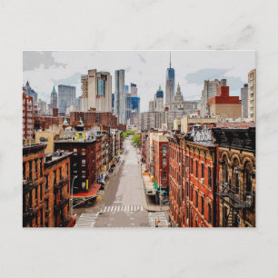 Manhattan Cityscape New York City Vykort