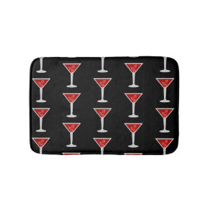Manhattan Cocktail Bartender Alkohol Liquor Älska Badrumsmatta