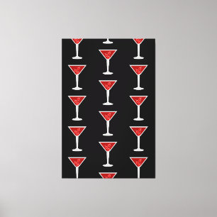 Manhattan Cocktail Bartender Alkohol Spritälskare Canvastryck
