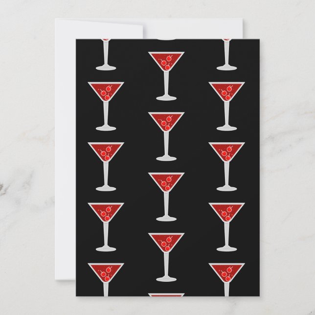 Manhattan Cocktail Bartender Alkohol Spritälskare Tack Kort (Framsida)