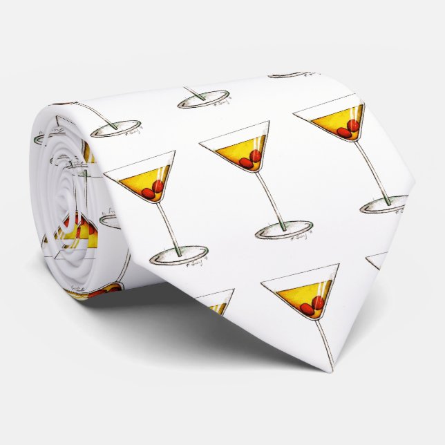 Manhattan Cocktail Glass New York City Mixed Drink Slips (Rullad)