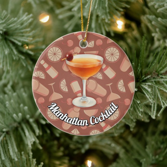 Manhattan Cocktail Julgransprydnad Keramik (Träd)