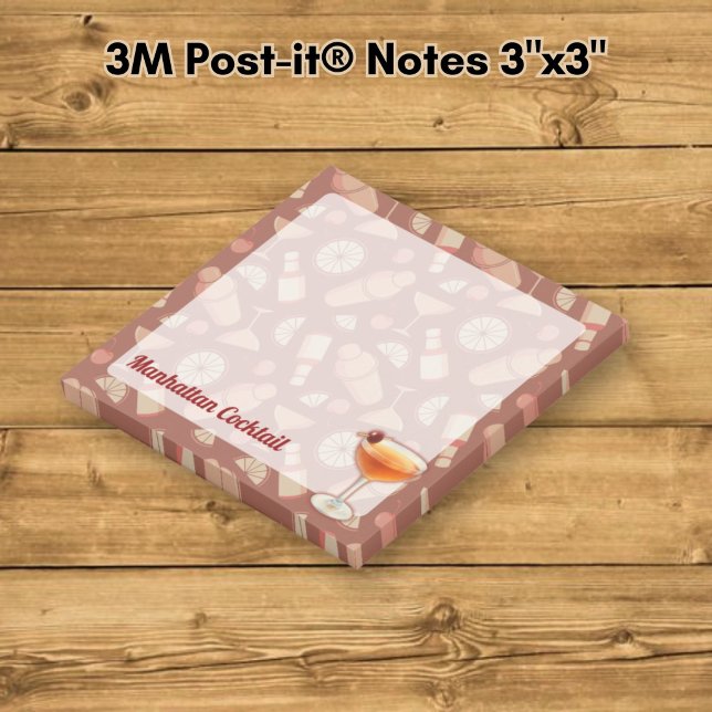 Manhattan Cocktail Post-it Block (Skapare uppladdad)
