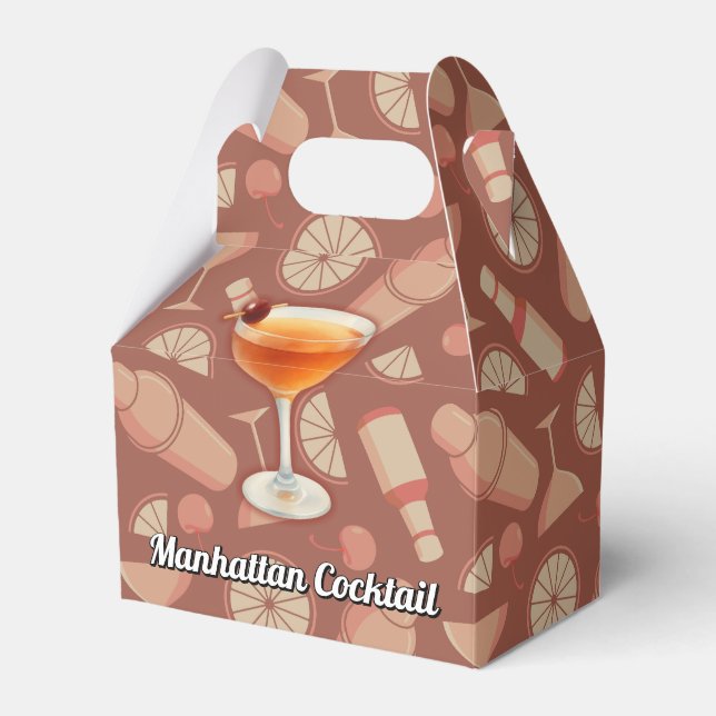 Manhattan Cocktail Presentaskar (Framsidan Sidan)
