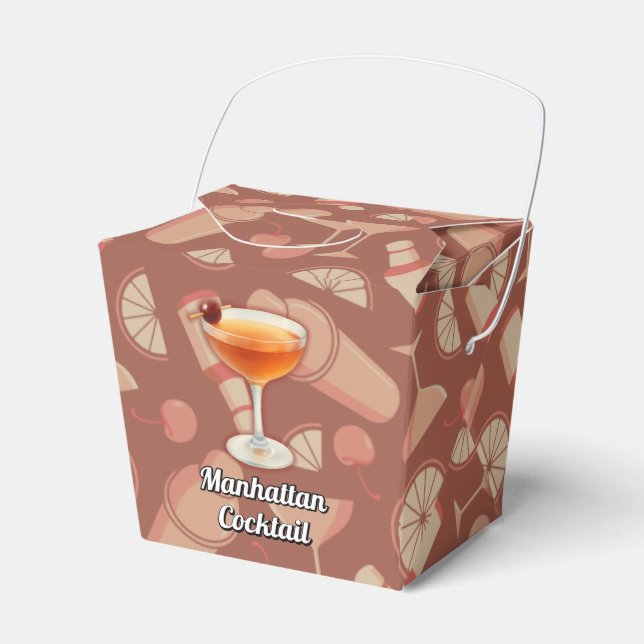 Manhattan Cocktail Presentaskar (Framsidan Sidan)