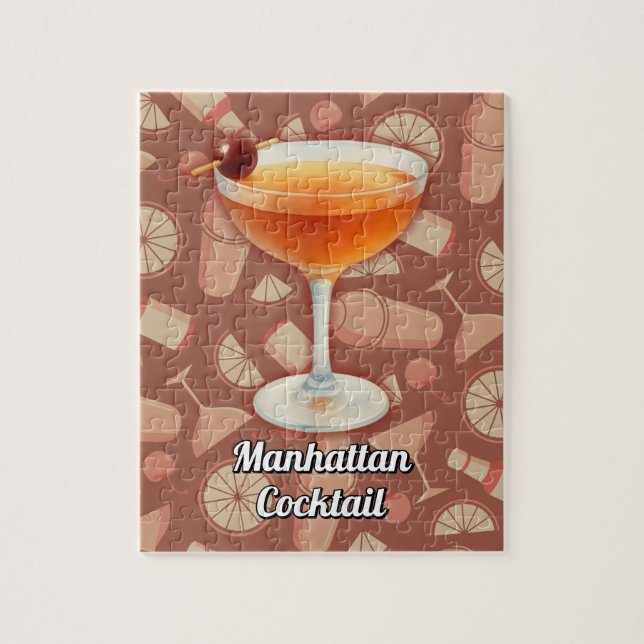 Manhattan Cocktail Pussel (Vertikal)