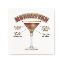 Manhattan Cocktail Recipe Art