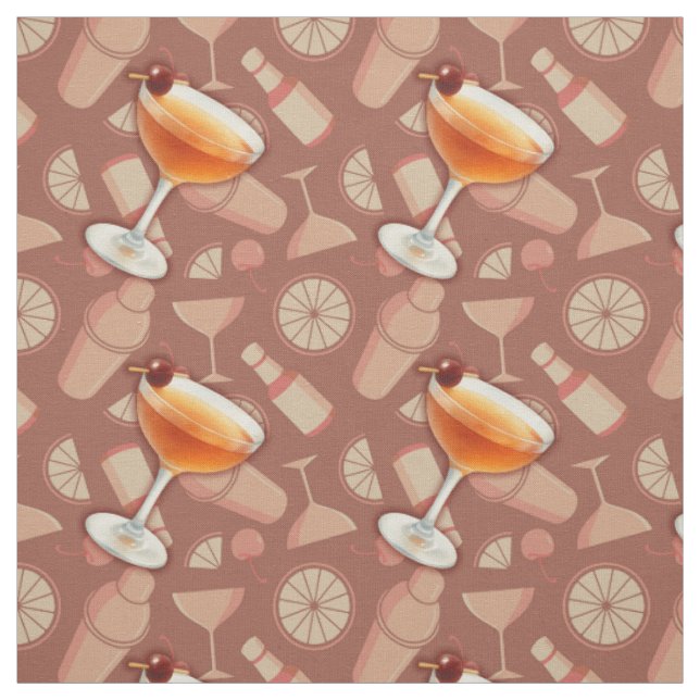 Manhattan Cocktail Tyg (Provkarta)