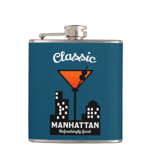 Manhattan Cocktail Väggkonst Fickplunta