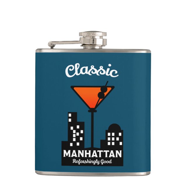 Manhattan Cocktail Wall Art Fickplunta (Framsidan)