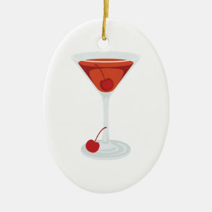 Manhattan coctail julgransprydnad keramik