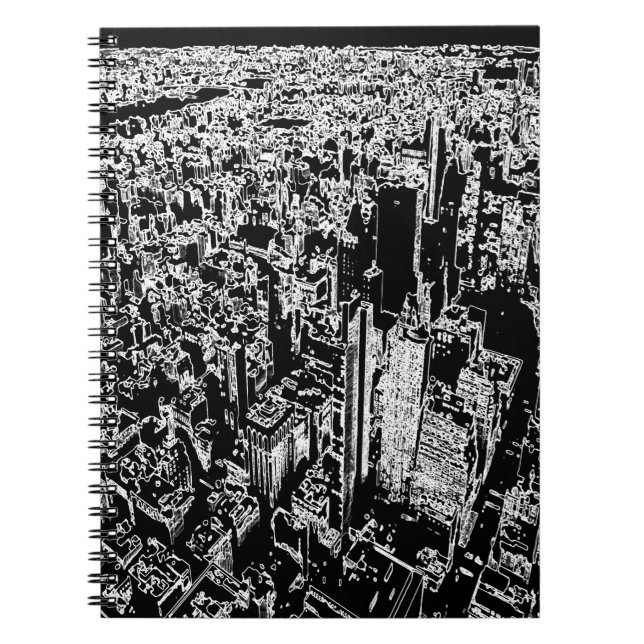 Manhattan designad anteckningsbok (Framsidan)