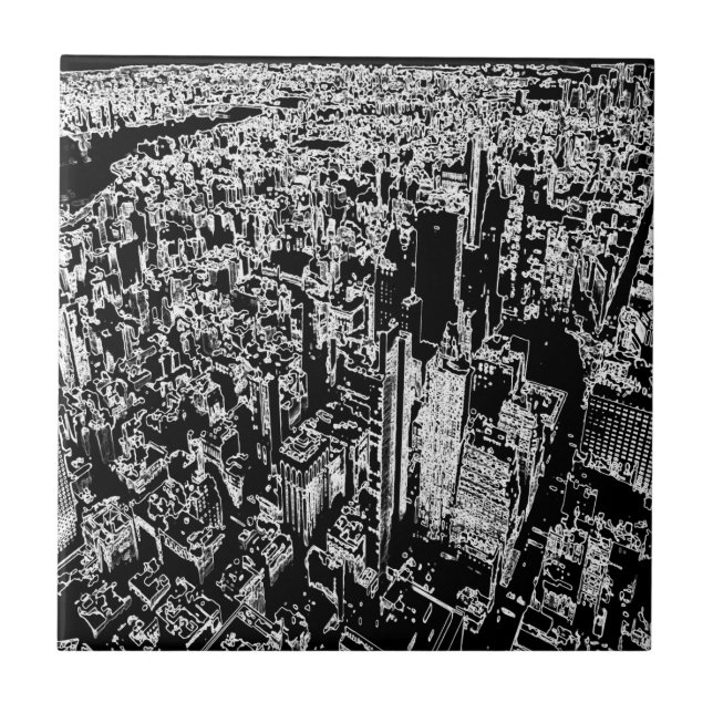 Manhattan designad kakelplatta (Framsidan)