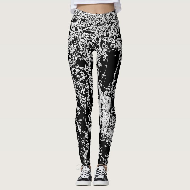 Manhattan designad leggings (Framsida)