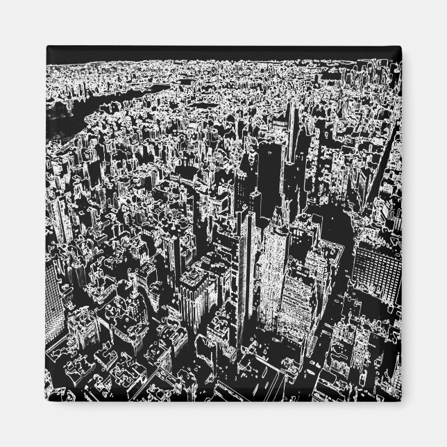 Manhattan designad magnet (Framsidan)