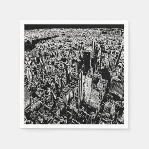 Manhattan designad pappersservett