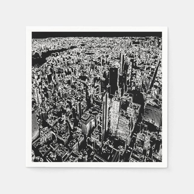 Manhattan designad pappersservett (Framsidan)