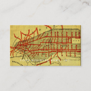 Manhattan Elevated Railway System (1900) Del I Visitkort