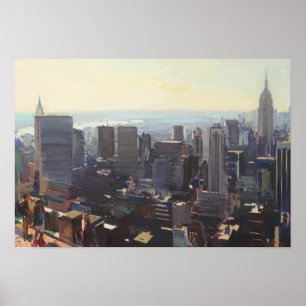 Manhattan från Rockefeller Byggnad 2012 Poster