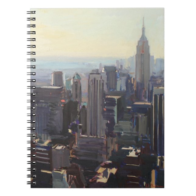 Manhattan från Rockefelleren som bygger 2012 Anteckningsbok Med Spiral (Framsidan)