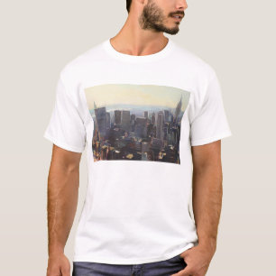 Manhattan från Rockefelleren som bygger 2012 T-shirt
