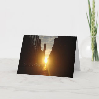 Manhattan henge Greeting Card Kort