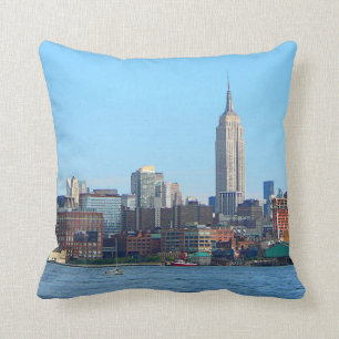 Manhattan horisont som sett från Hoboken, NJ Kudde