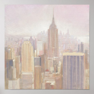 Manhattan i misten New York City Poster