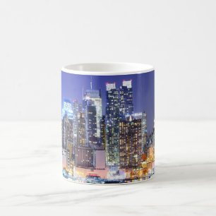 Manhattan Illuminated City Kaffemugg