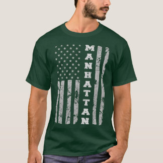 Manhattan Kansas American flag T Shirt