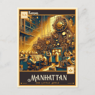 Manhattan, Kansas    Årgångsvin Vykort