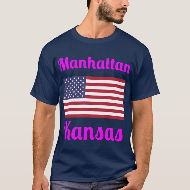 Manhattan Kansas Stylish Prints4 T Shirt (Framsida)