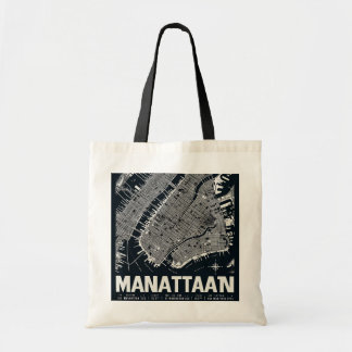 Manhattan Karta Illustration Tygkasse