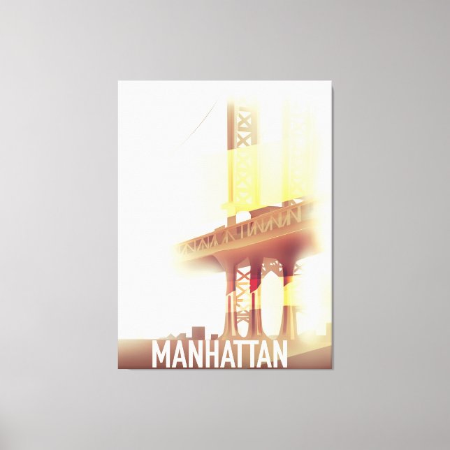 Manhattan kväll canvastryck (Framsida)