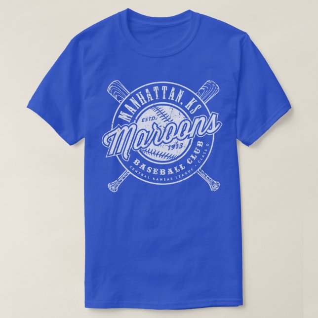 Manhattan Maroons Baseball T Shirt (Design framsida)