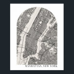 Manhattan New York Boho Minimal Arch Street Karta Poster<br><div class="desc">Manhattan New York Boho Minimal Arch Street Karta</div>